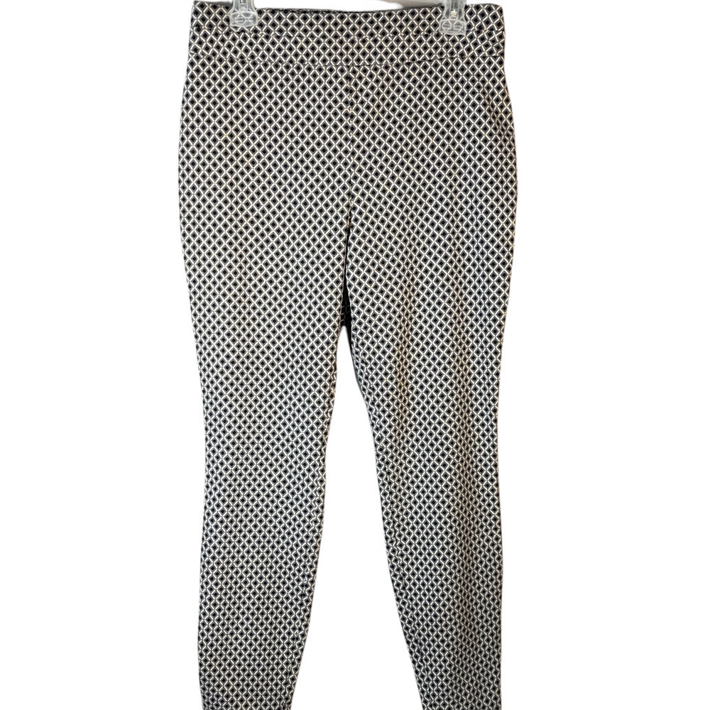 7th Avenue Design Company NY & Co Dressy Pants Metallic Print Size L